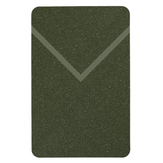 Imán de estilo sobre verde musgo – Personalizable (Vertical)