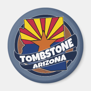 Imán de explosión de la bandera de Arizona de Tomb