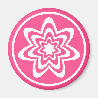 Imán de explosión floral, rosa
