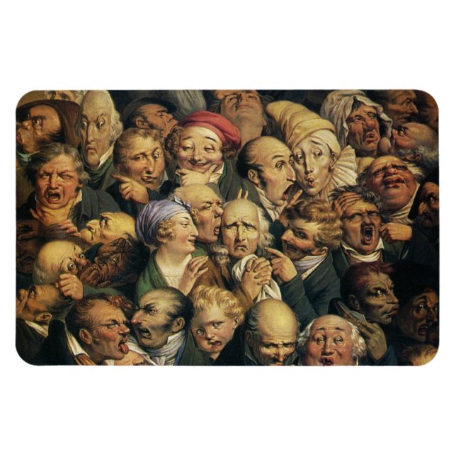 imán de expresiones de Daumier (Horizontal)
