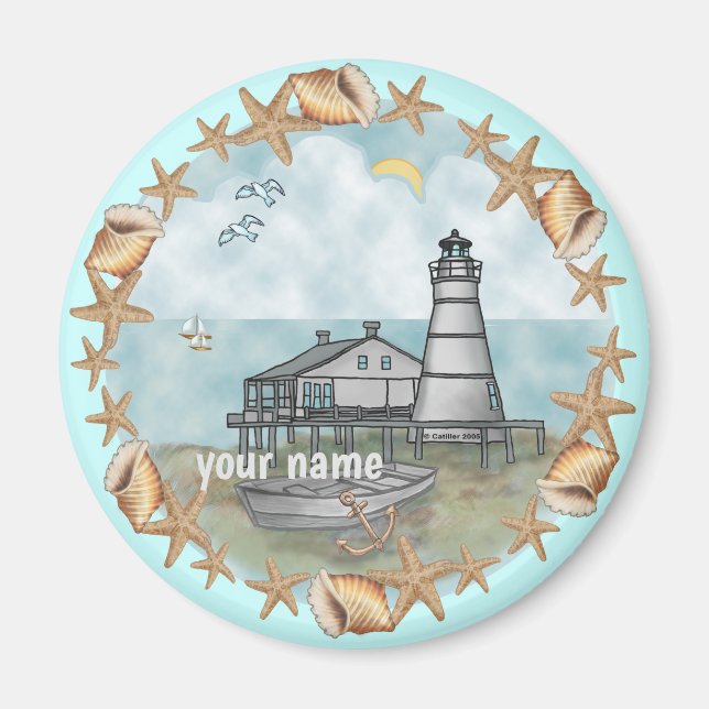 imán de faro de Louisiana (Frente)