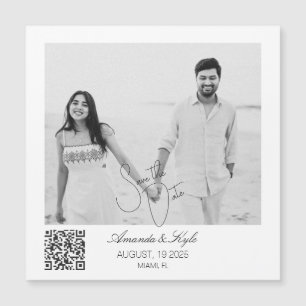 Imán de fecha de guardado de foto personalizada