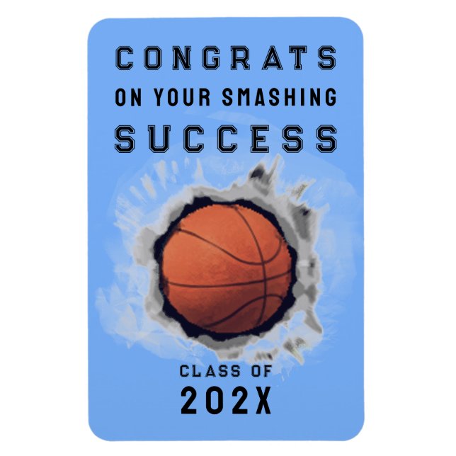 Imán de Felicitación para Varsity de Baloncesto Se (Vertical)