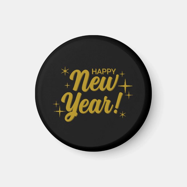 Imán de Feliz Año Nuevo (Frente)