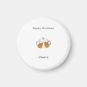 Imán de Feliz Cumpleaños, Cheers cerveza