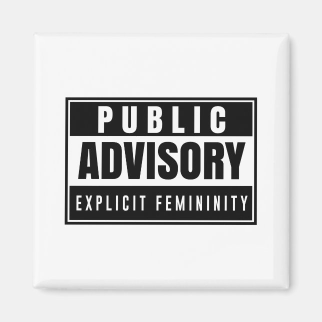 Imán de feminidad explícito (Frente)