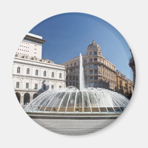 Imán De Ferrari Square, Génova, Italia