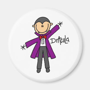 Imán de figura de palo de Drácula de Halloween