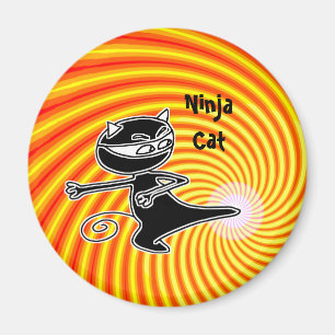 Imán de Firekick del gato de Ninja