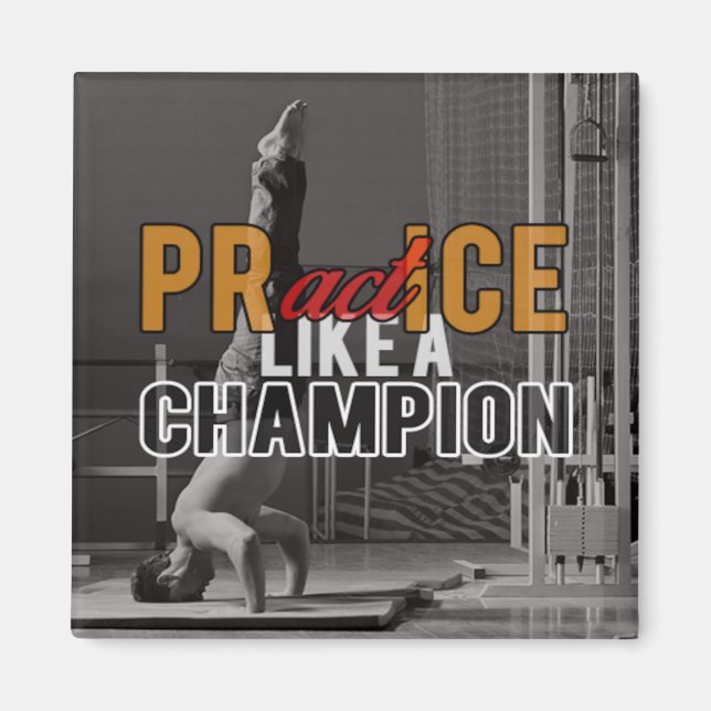 Imán de Fitness como un Campeón (Frente)