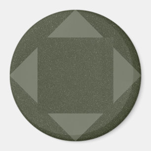 Imán de Flecha Verde Musgo con Textura de Ruido