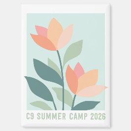 Imán de Flor de Campamento de Verano C9 2026