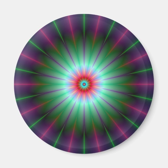 Imán de flor radiante (Frente)