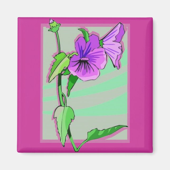 Imán de flores (Frente)