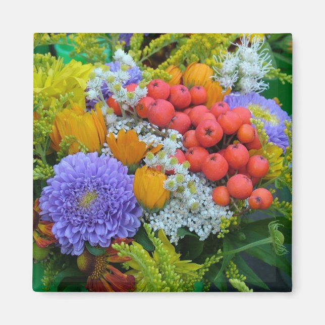 Imán de flores (Frente)