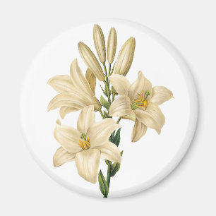 Imán de flores de época 1