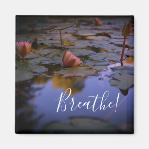 Imán de flores de Lily Lotus, Agua de Respiración