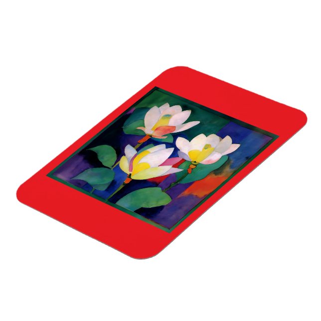 imán de flores de Lotus (Lado Izquierdo)