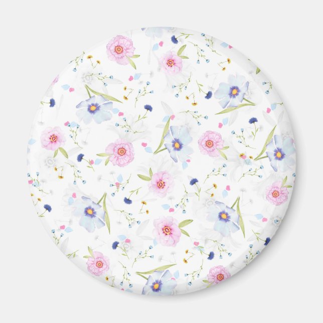 imán de flores de primavera (Frente)