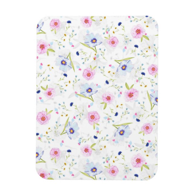 Imán de flores frescas de jardín (Vertical)