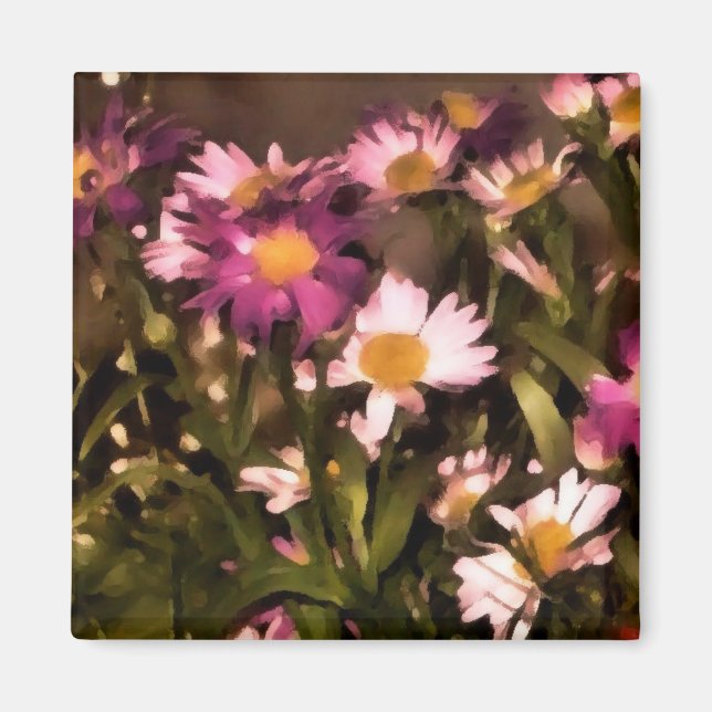 imán de flores para mis amigos (Frente)
