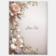 Imán de Flores Suaves Rosadas y Blancas