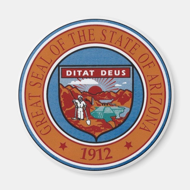 Imán de focas del estado de Arizona (Frente)