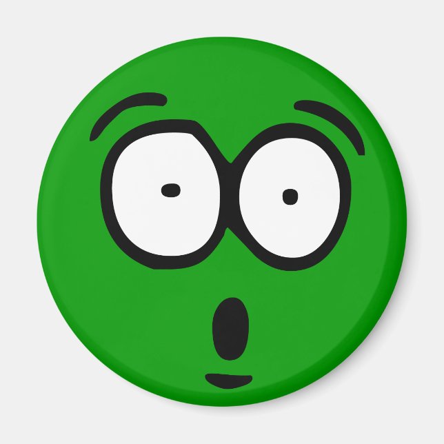 Imán de fondo de Personalizable emoticono (Frente)