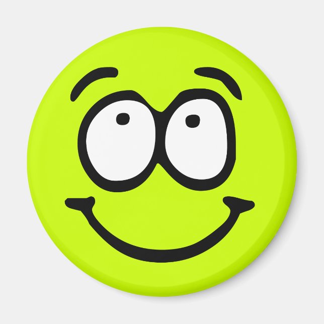 Imán de fondo de Personalizable emoticono (Frente)