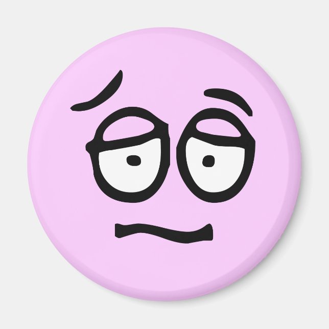 Imán de fondo de Personalizable emoticono (Frente)