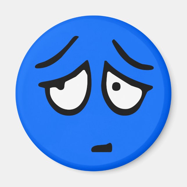 Imán de fondo de Personalizable emoticono (Frente)