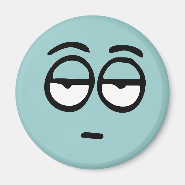 Imán de fondo de Personalizable emoticono (Frente)