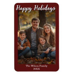 Imán de Foto con Foto y Texto Personalizados