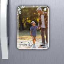 Imán de Foto con Foto y Texto Personalizados