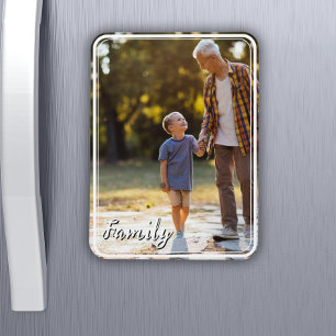 Imán de Foto con Foto y Texto Personalizados