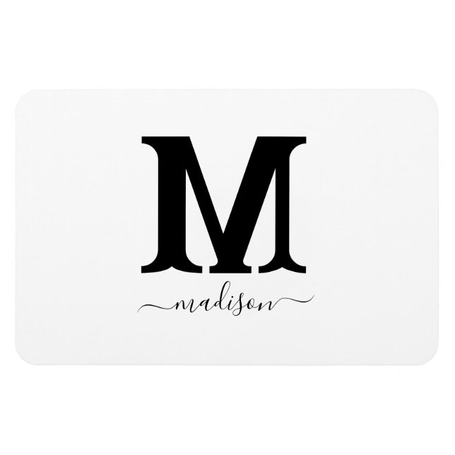 Imán de Foto con Nombre Personalizado (Horizontal)