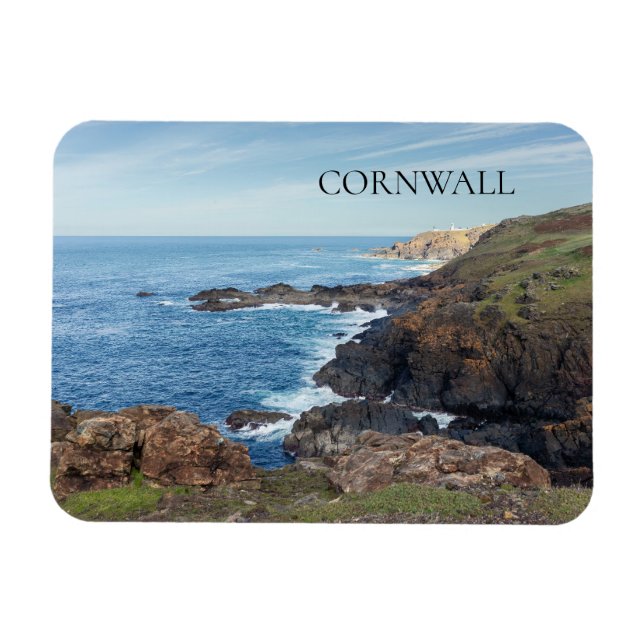 Imán de foto de Cornualles Inglaterra (Horizontal)