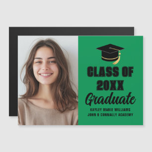 Imán de foto de graduación de la promoción 2026 de