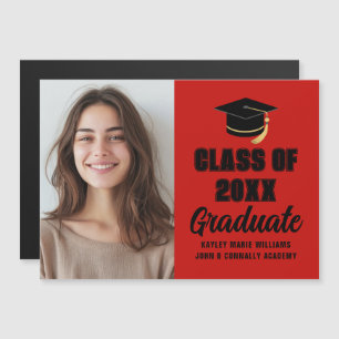 Imán de foto de graduación de la promoción de 2026