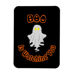 Imán de foto de Halloween Boo te está vigilando
