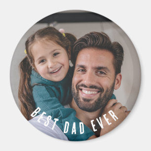 Imán de foto del mejor papá del mundo   Regalo per