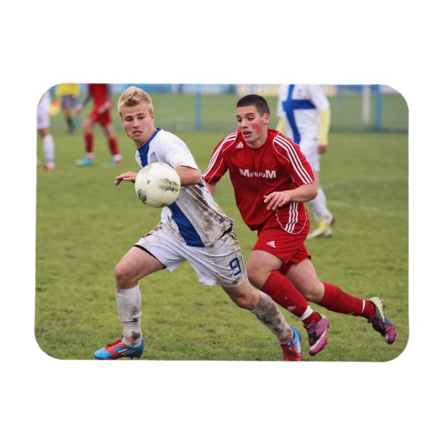 Imán de foto deportiva personalizada (Horizontal)