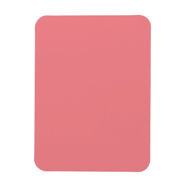 Imán de Foto Flexible | Acento Decorativo Rosa (Vertical)