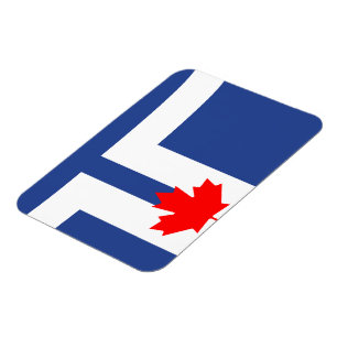 Imán de foto flexible con la bandera de Toronto, C