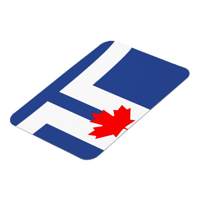 Imán de foto flexible con la bandera de Toronto, C (Lado Izquierdo)