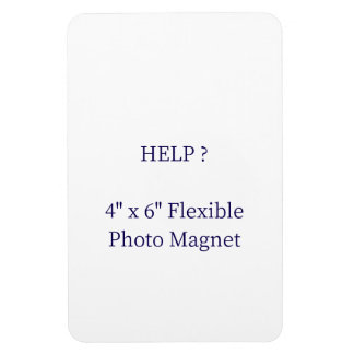 Imán de foto flexible de 4" x 6"