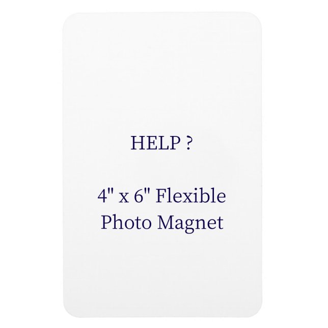 Imán de foto flexible de 4" x 6" (Vertical)
