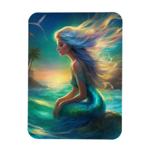 Imán de foto flexible de sirena