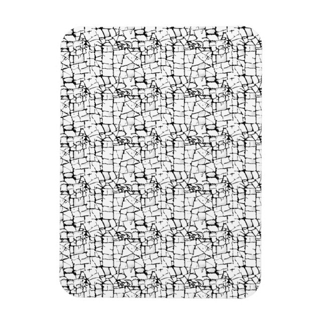 Imán de Foto Flexible | Decoración de Patrón Mosai (Vertical)