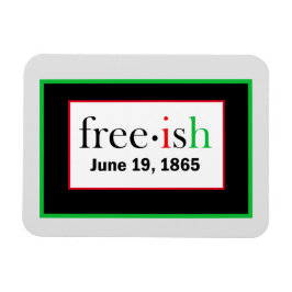 Imán de foto flexible Juneteenth gratis-ish
